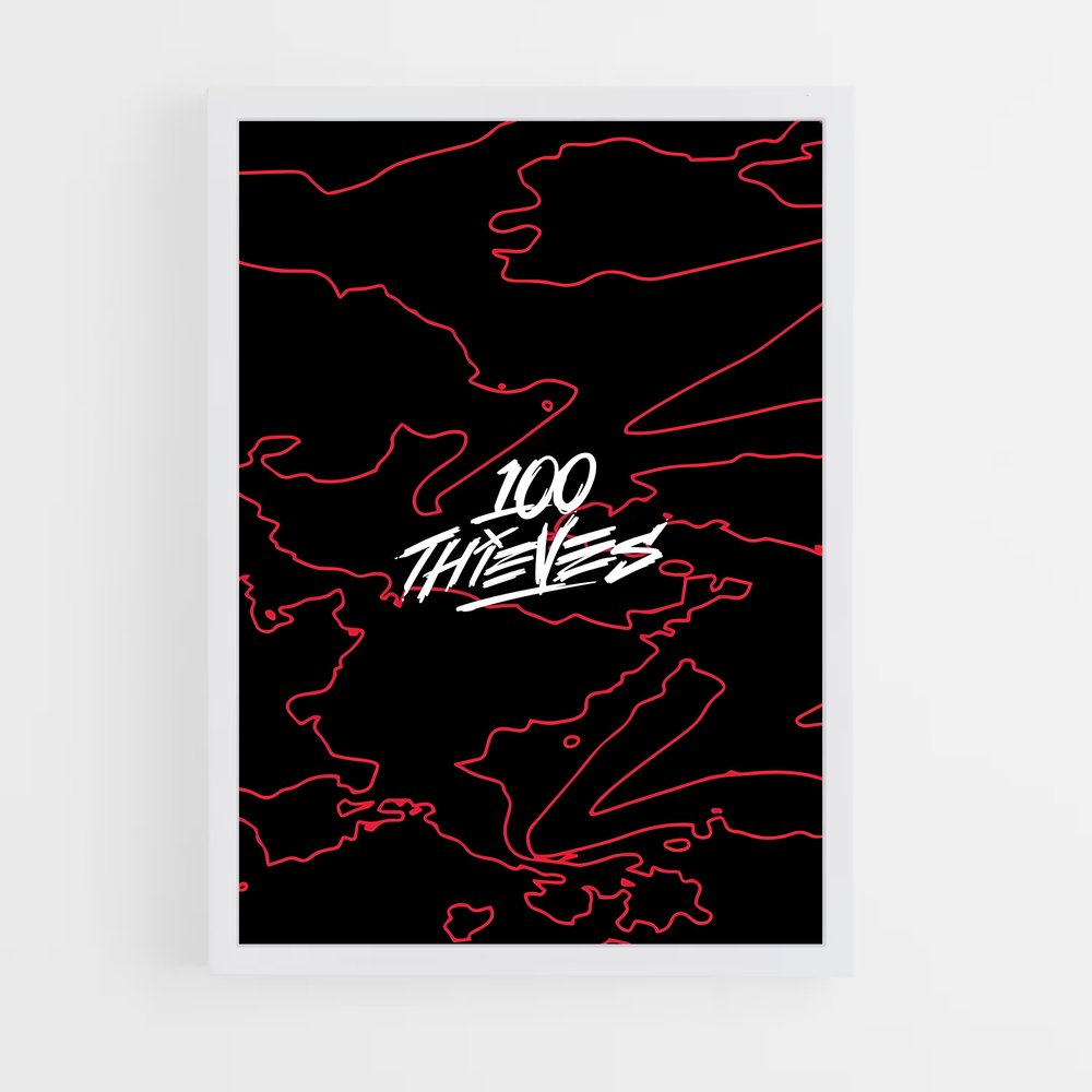 Poster Red Line Revolution – affiche Esports (vue 3)